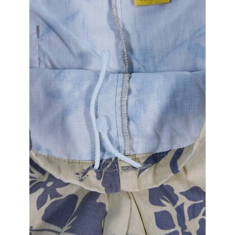 Vintage Sundek Mens Hawaiian Floral Swim Trunks Size Small Beach Surf Resort